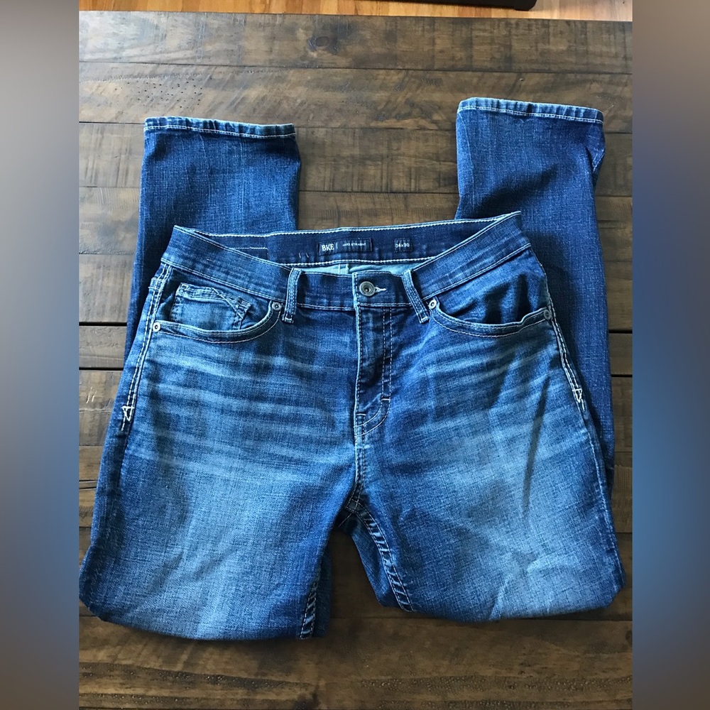 BKE  Men’s Jake Straight  denim jeans 34x30 EUC